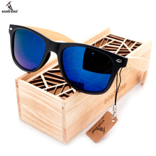 BOBO BIRD High Quality Vintage Black Square Sunglasses