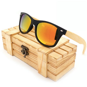 BOBO BIRD High Quality Vintage Black Square Sunglasses