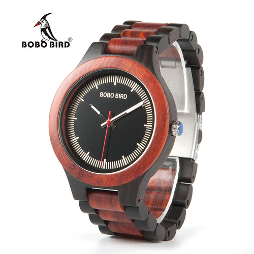 BOBO BIRD  Wood Watch Ebony RedWood Pine