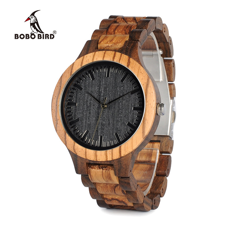 BOBO BIRD D30 Round Vintage Zebra Wood