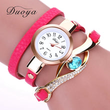 Women Luxury Gold Eye Gemstone Dress Watches