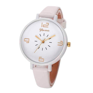 Ladies Casual Faux Leather Quartz Wrist Watch