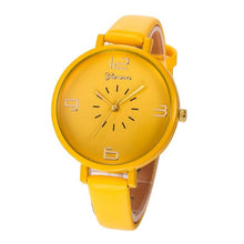 Ladies Casual Faux Leather Quartz Wrist Watch